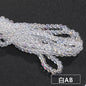 Imitation Jade Glass Bead Electroplating Beading DIY Handmade Beading Loose Bead Jewelry Accessories Accessories