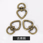 Metal Peach Heart Love Spring Buckle Keychain Dog Buckle Rope Buckle Diy Plush Doll Bag Hanging Ornament Accessories Pendant