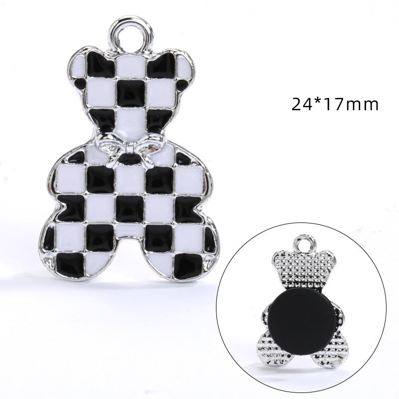 Crocs Diy Accessories Alloy Pearl Checker Series Garden Shoes Buckle Decorative Buckle