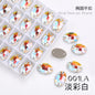 Crystal 7*10/10*14mm High-end Button Flat Oval Mocha Handmade Clothes Accessories