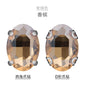 8*10mm 10*14mm Oval Shape Crystal Strass Diamond Rhinestone Sew on Clothing Garment Rhinestone with Claw for Dress