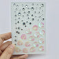 CuteMakeup Fish Scale Shell Butterfly Rhinestone Silver Diamond Face Sticker Flash Diamond Decorations