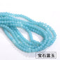 Imitation Jade Glass Bead Electroplating Beading DIY Handmade Beading Loose Bead Jewelry Accessories Accessories