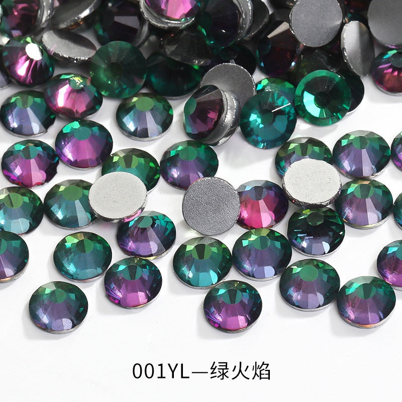 1440pcs/1.8mm Flat Round Nail Rhinestone DIY Phone Case Accessories Rhinestone Stick Crystal