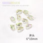 Nail Rhinestone 10pcs Glass Products Transparent Goose Down Yellow Series Crystal Mobile Phone Stick Rhinestone Diy Accessories