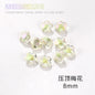 Nail Rhinestone 10pcs Glass Products Transparent Goose Down Yellow Series Crystal Mobile Phone Stick Rhinestone Diy Accessories