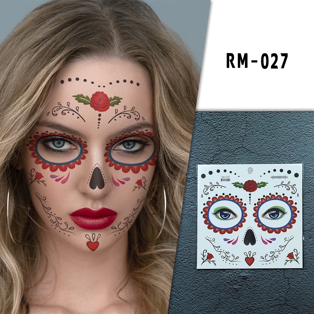 Halloween Clown Horror Mouth Tattoo Stickers, for Party Props Horror Cosplay Costume Makeup Props, for Halloween Masquerade Cosplay Party.