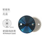 16mm 10pcs Hand Stitched Rhinestone Flat Button Crystal Satellite Shape Crystal Stone Flat Bottom Non-scratch Packaging Glass Rhinestone
