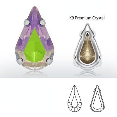 K9 Material Thickened Hollow Claw Diamond Tip Bottom Crystal Glass Shaped Rhinestone Diy Clothing Wedding Accessories