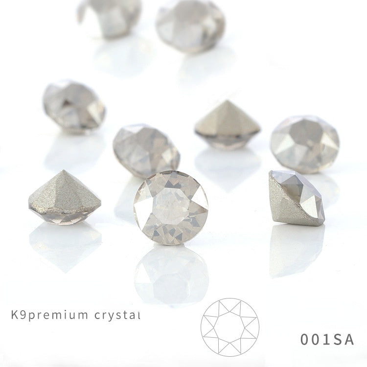K9 Glass Crystal 4mm/5mm/6mm 10PCS Nail Art Rhinestone Crystal Diamond for Clothing Jewelry Making