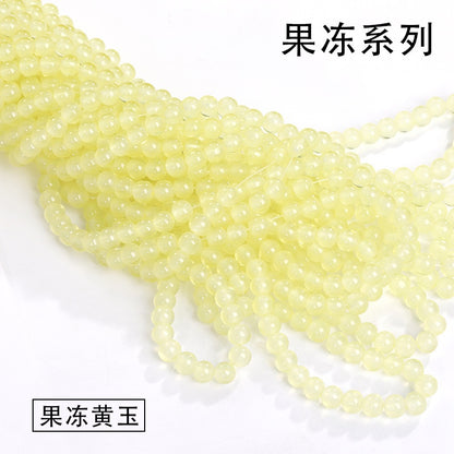 Colored Glass Crystal Beads Burst Beads Round Beads String Beads Crack Beads DIY Handmade Floral Beads Bracelet Material Accessories Accessories