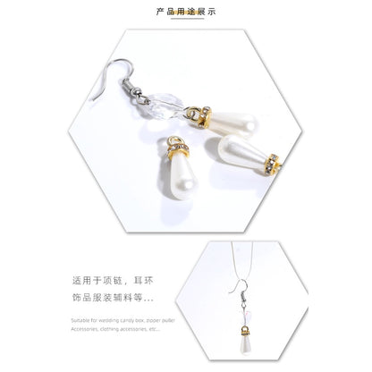 ABS Drop High Shine Pearl Hanging Diamond Earrings Accessories Diy Necklace String Chain Accessories
