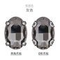 8*10mm 10*14mm Oval Shape Crystal Strass Diamond Rhinestone Sew on Clothing Garment Rhinestone with Claw for Dress