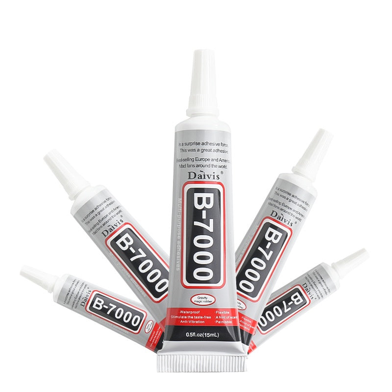 B7000 glue toothpaste glue sticker drill mobile phone case jewelry glue screen repair drill DIY accessories