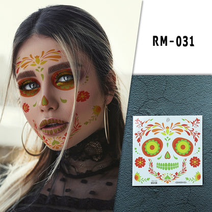 Halloween Clown Horror Mouth Tattoo Stickers, for Party Props Horror Cosplay Costume Makeup Props, for Halloween Masquerade Cosplay Party.