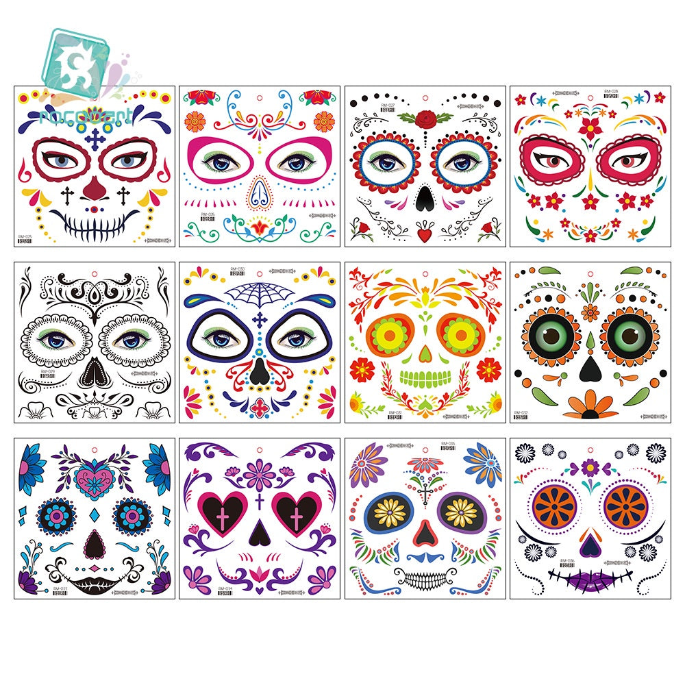 Halloween Clown Horror Mouth Tattoo Stickers, for Party Props Horror Cosplay Costume Makeup Props, for Halloween Masquerade Cosplay Party.