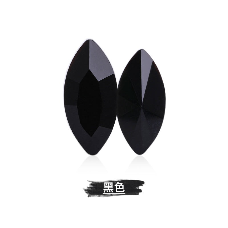 3*6mmmm/4*8mm Horse Eye Rhinestones Special-shaped Glass Crystal Rhinestones Diy Phone Case Perfume Holder Stick Rhinestones Ornament Accessories