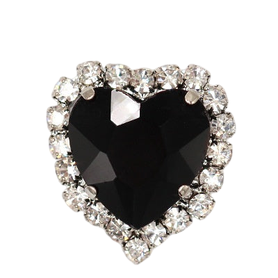 10pcs 14mm Love Crystal Buckle Glass Claw Rhinestones Enclosing Edge Hand Sewn Rhinestones Diy Clothing Accessories Materials