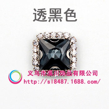 10pcs 8mm Fashion Buttons Sew on Crystal Rhinestone with Gold/Sliver Claw Crystal