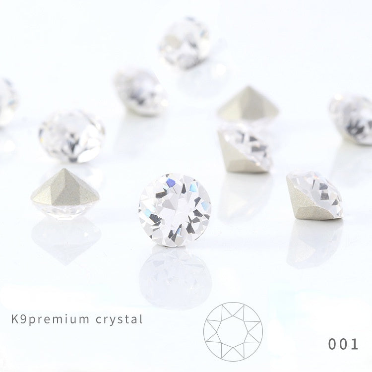 K9 Glass Crystal 4mm/5mm/6mm 10PCS Nail Art Rhinestone Crystal Diamond for Clothing Jewelry Making