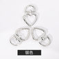 Metal Peach Heart Love Spring Buckle Keychain Dog Buckle Rope Buckle Diy Plush Doll Bag Hanging Ornament Accessories Pendant