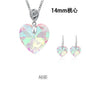 Single-hole Pendant DIY Accessories Earpiece Necklace Accessories Multi-shape AB Colored Glass Rhinestone