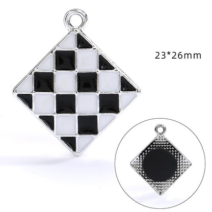 Crocs Diy Accessories Alloy Pearl Checker Series Garden Shoes Buckle Decorative Buckle