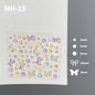 Butterfly Rhinestone Tear Eye Paste Pearl Glue Eyebrow Paste Eye Paste Forehead Face Paste Rhinestone Resin Gem Nail DIY