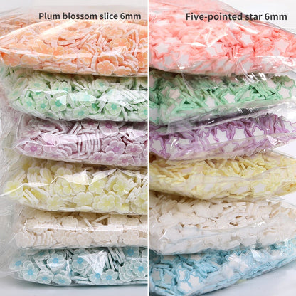 Glow-in-the-dark Polymer Clay Nail Patch Fluorescent Slice Nail Jewelry Plum Slice Diy Slime Filling Material