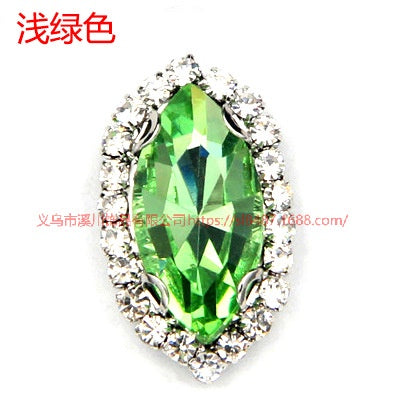 13*27mm Large size Horse Eye Claw Rhinestone Claw Rhinestone Girth Crystal Buckle Diy Headdress Accessories Shiny Rhinestone Hand Sewn Rhinestone Dress Accessories