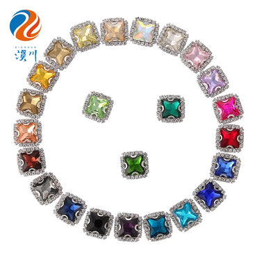10pcs 8mm Fashion Buttons Sew on Crystal Rhinestone with Gold/Sliver Claw Crystal