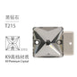 10pcs Flat Hand Stitched Crystal Square Flat Button Glass Double Hole Rhinestone