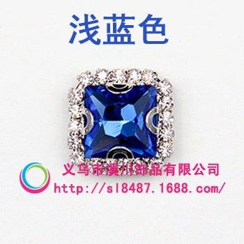 10pcs 8mm Fashion Buttons Sew on Crystal Rhinestone with Gold/Sliver Claw Crystal