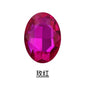 10pcs Large size naked rhinestones 18*25mm 20*30mm Oval Shape Fancy Glass Crystal Rhinestones for DIY Clothing Decoration