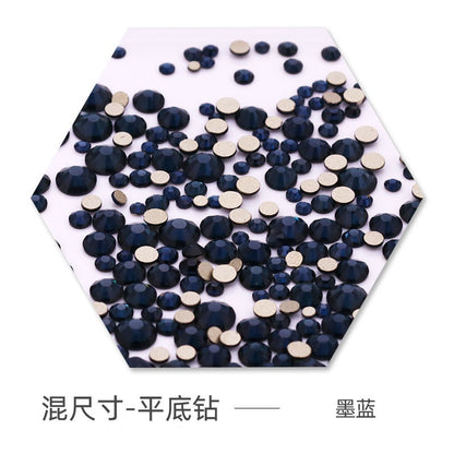 Size Size Mixed Nail Rhinestone International Trade A Flat Glass Crystal Mobile Phone Diy Stick Rhinestone Violent Bear Stick