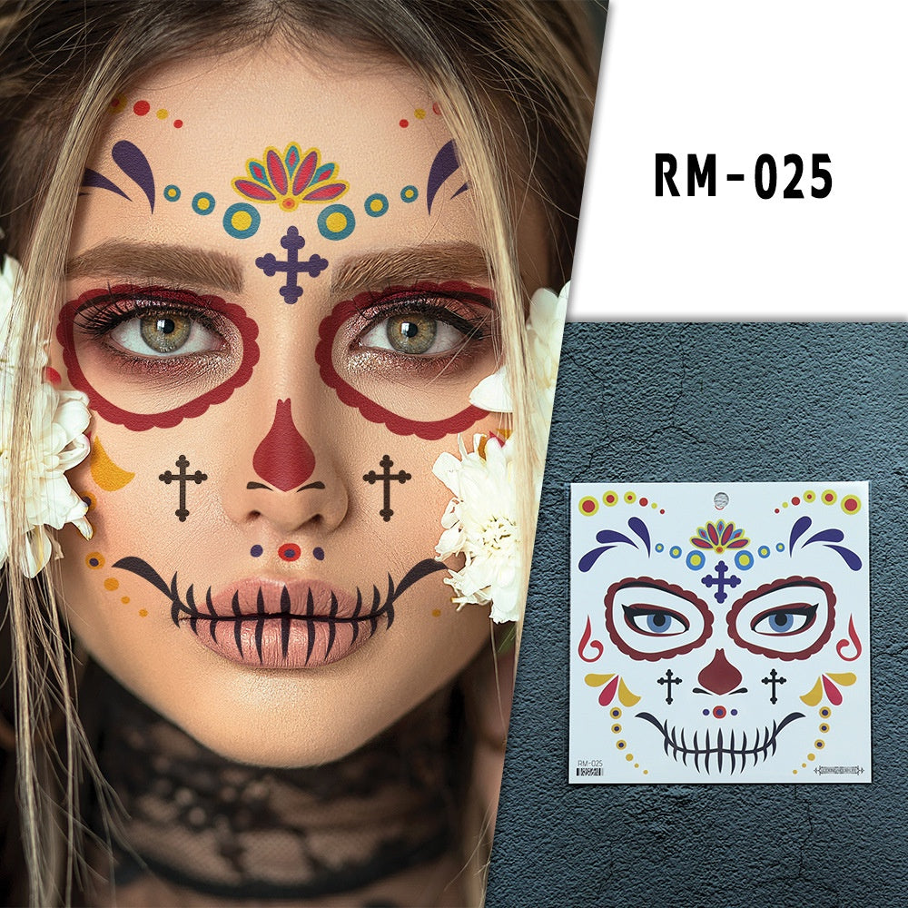 Halloween Clown Horror Mouth Tattoo Stickers, for Party Props Horror Cosplay Costume Makeup Props, for Halloween Masquerade Cosplay Party.