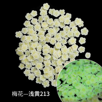Glow-in-the-dark Polymer Clay Nail Patch Fluorescent Slice Nail Jewelry Plum Slice Diy Slime Filling Material