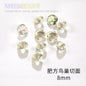 Nail Rhinestone 10pcs Glass Products Transparent Goose Down Yellow Series Crystal Mobile Phone Stick Rhinestone Diy Accessories