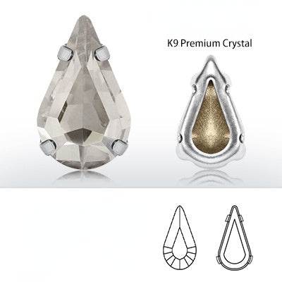 K9 Material Thickened Hollow Claw Diamond Tip Bottom Crystal Glass Shaped Rhinestone Diy Clothing Wedding Accessories