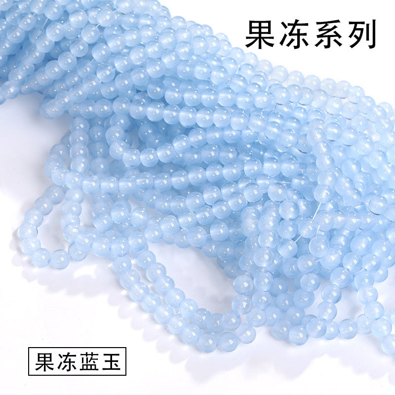 Colored Glass Crystal Beads Burst Beads Round Beads String Beads Crack Beads DIY Handmade Floral Beads Bracelet Material Accessories Accessories