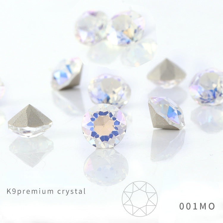K9 Glass Crystal 4mm/5mm/6mm 10PCS Nail Art Rhinestone Crystal Diamond for Clothing Jewelry Making