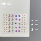 Butterfly Rhinestone Tear Eye Paste Pearl Glue Eyebrow Paste Eye Paste Forehead Face Paste Rhinestone Resin Gem Nail DIY