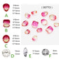 10Pcs Elliptic shape Special Color Gradient Nail Rhinestones Diy Accessories Nail Jewelry Materials