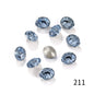 Candy Color 8*10/10*14mm Transparent Oval Crystal Nest Surface K9 Rhinestone Costume Jewelry Production