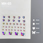 Butterfly Rhinestone Tear Eye Paste Pearl Glue Eyebrow Paste Eye Paste Forehead Face Paste Rhinestone Resin Gem Nail DIY