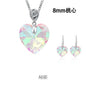 Single-hole Pendant DIY Accessories Earpiece Necklace Accessories Multi-shape AB Colored Glass Rhinestone