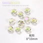 Nail Rhinestone 10pcs Glass Products Transparent Goose Down Yellow Series Crystal Mobile Phone Stick Rhinestone Diy Accessories