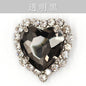 12mm 10pcs Heart Shape Crystal Rhinestone With Sliver/Gold Bottom For DIY Garment Clothing