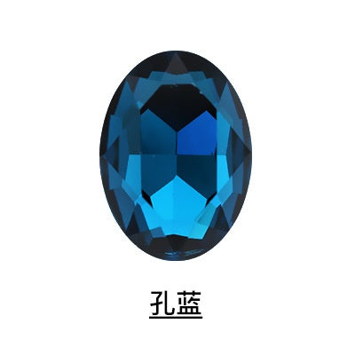 10pcs Large size naked rhinestones 18*25mm 20*30mm Oval Shape Fancy Glass Crystal Rhinestones for DIY Clothing Decoration