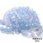 10mm 80pcs Crack beads Jade broken beads explosive glass beads ice cracked floral beads glass diy accessory bracelet beaded
